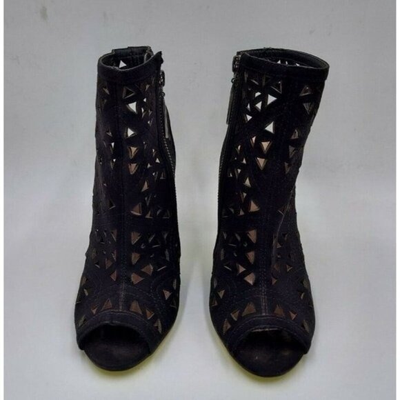 CARVELA Kurt Geiger Black Faux Suede Leather pumps SZ 5.5M - Picture 2 of 8